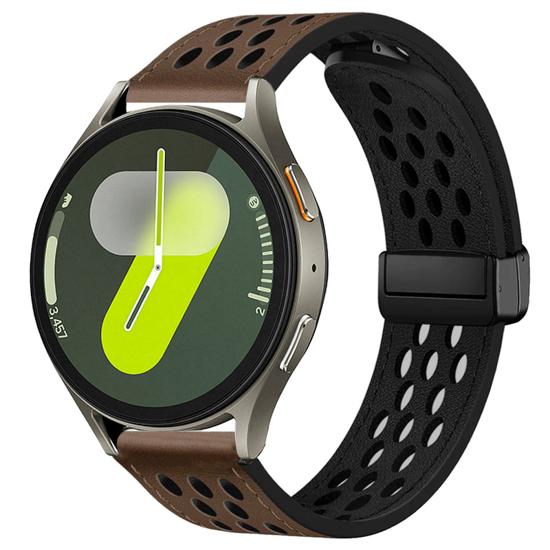 بند اسپریگ مدل Nk Leather magnet مناسب برای ساعت هوشمند سامسونگ Galaxy Watch 4 / Watch 4 Classic / Watch 5 / Watch 5 Pro / Watch 6 / Watch 6 Classic