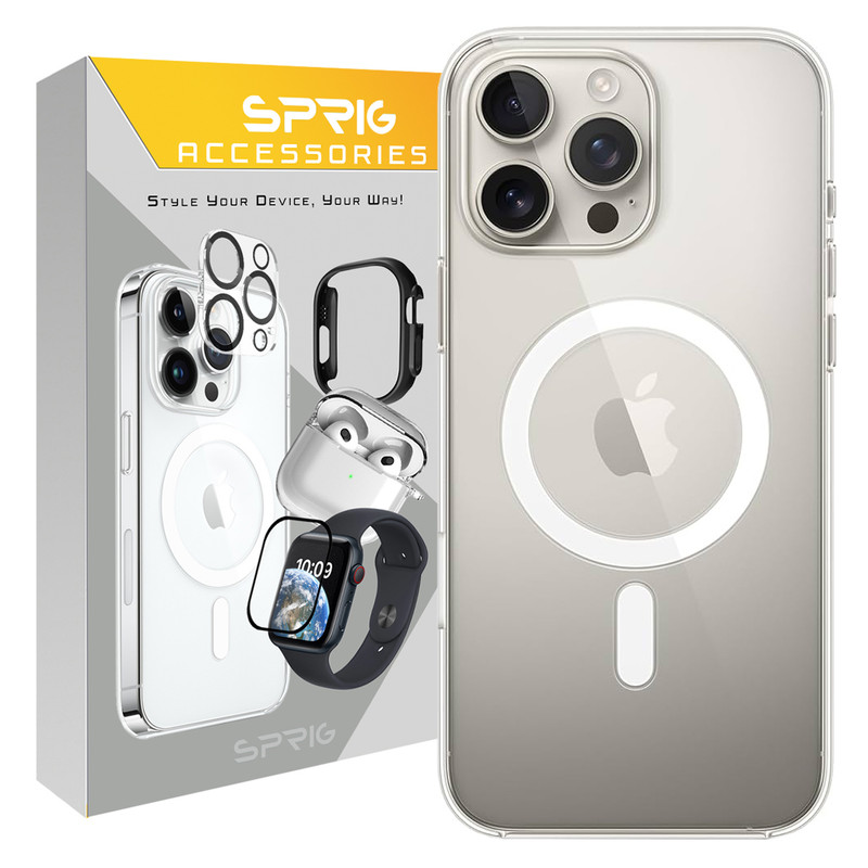 کاور اسپریگ مدل Clear Magsafe مناسب برای گوشی موبایل اپل Iphone 16 Pro max