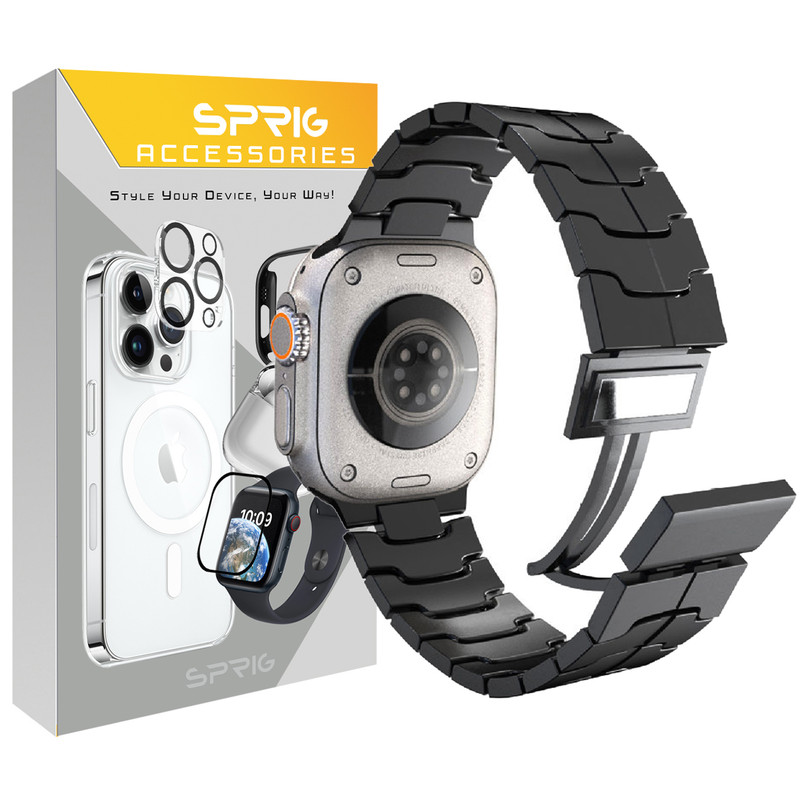 بند اسپریگ مدل Magnetic Iron man مناسب برای اپل واچ سری SE2021/7/8/9 سایز 45 میلی متری