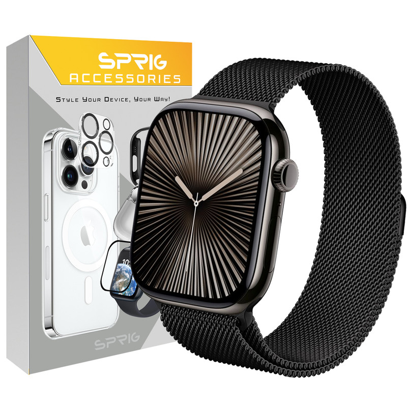 بند اسپریگ مدل Milanese STL مناسب برای اپل واچ Series 10 42mm 