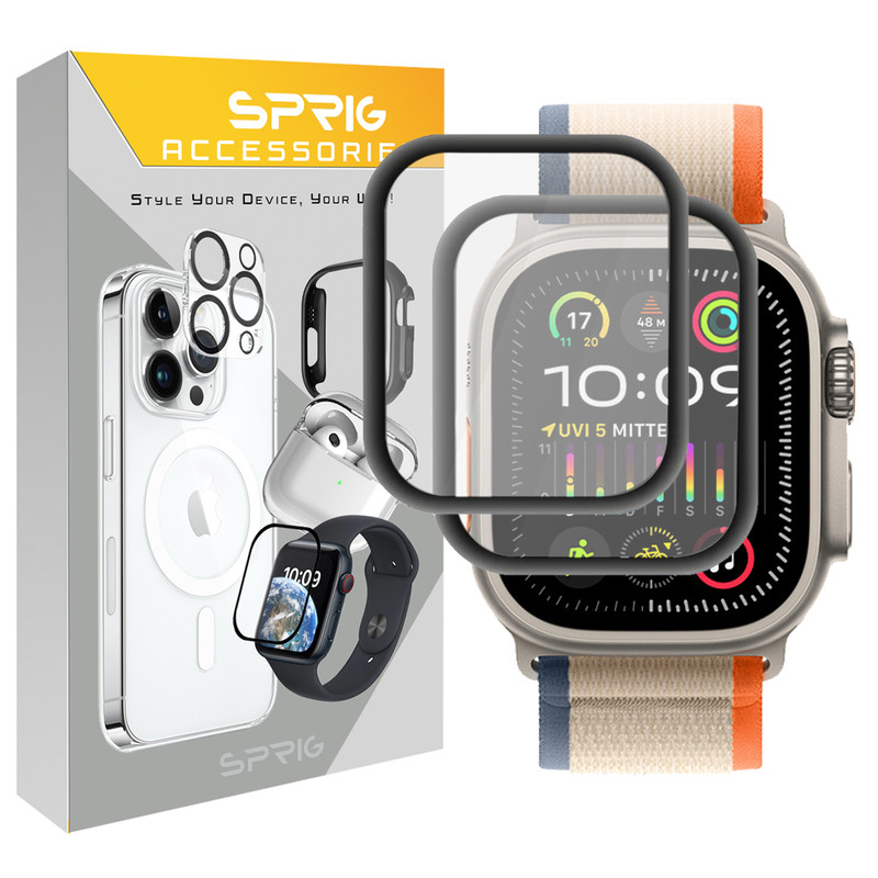 محافظ صفحه نمایش نانو اسپریگ مدل Pmma-SP مناسب برای اپل واچ Ultra / Ultra 2 49mm بسته دو عددی
