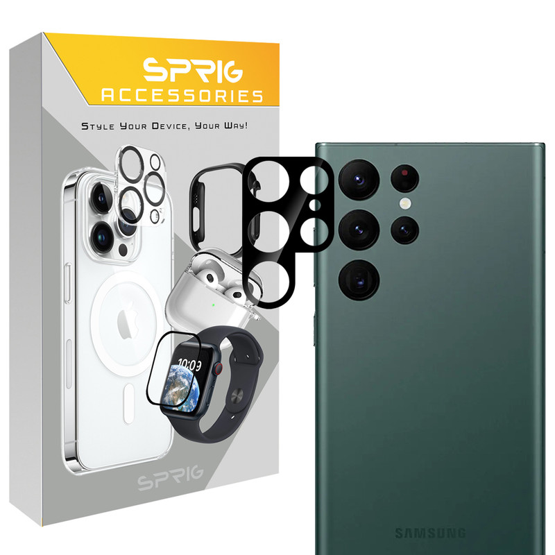 محافظ لنز دوربین اسپریگ مدل 3D SP مناسب برای گوشی موبایل سامسونگ Galaxy S24 Ultra