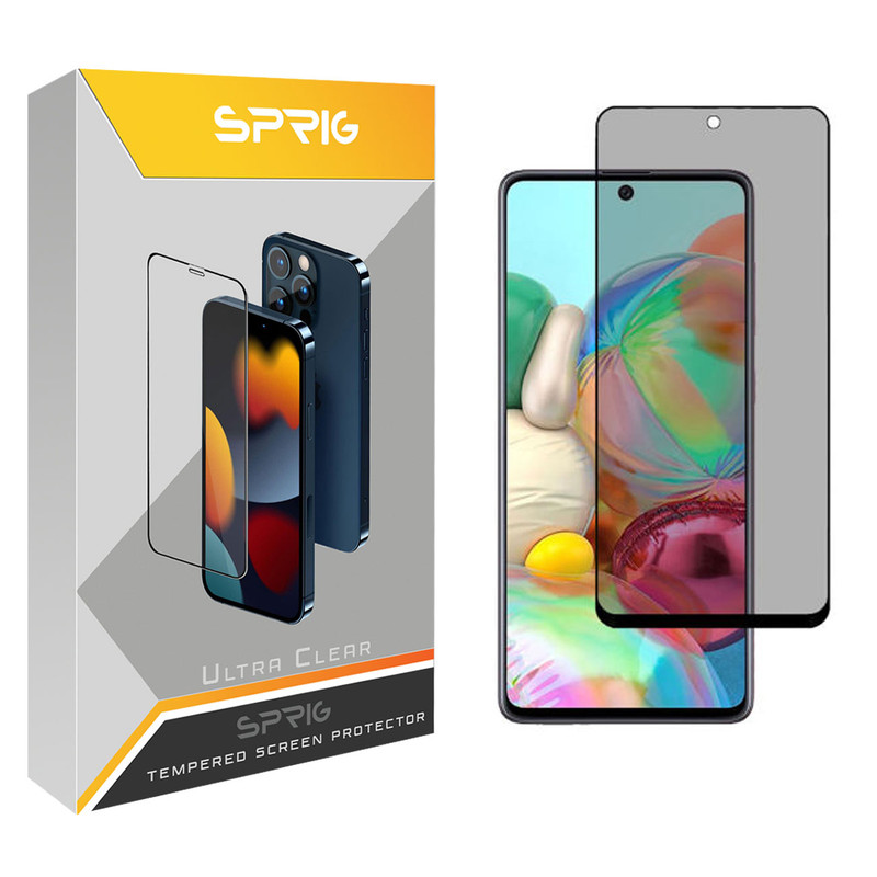 محافظ صفحه نمایش حریم شخصی اسپریگ مدل PRVSP مناسب برای گوشی موبایل سامسونگ Galaxy A71