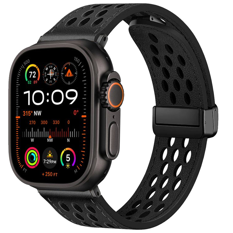 بند اسپریگ مدل NK Leather Magnet مناسب برای اپل واچ Ultra / Ultra 2 49mm