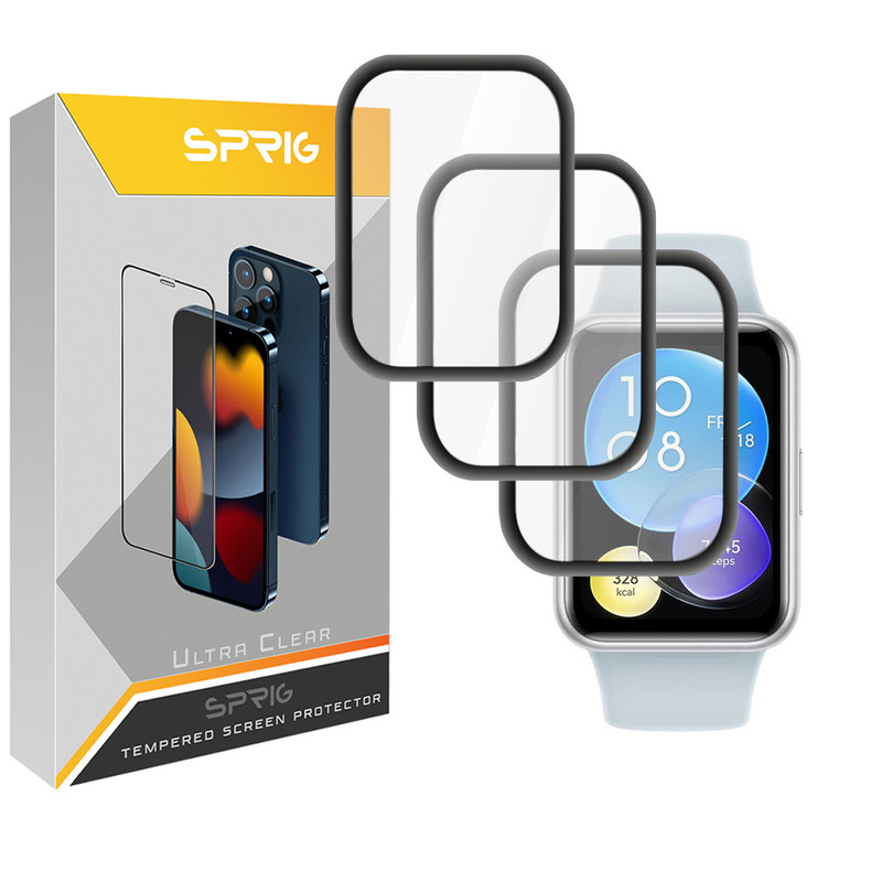 محافظ صفحه نمایش نانو اسپریگ مدل SPG مناسب برای ساعت هوشمند هوآوی Watch FIT 2 بسته سه عددی
