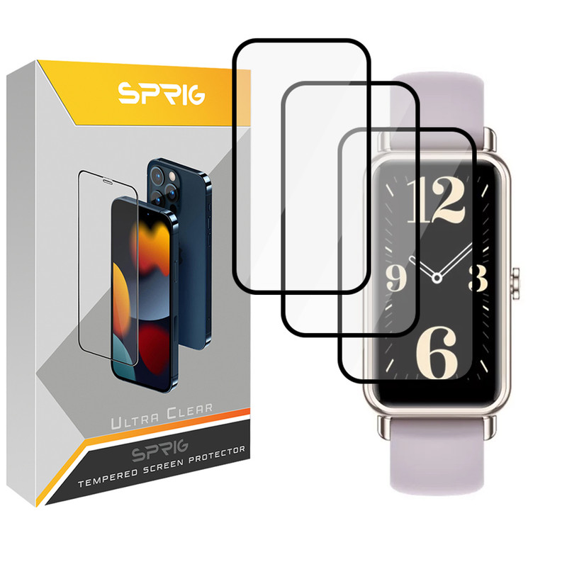 محافظ صفحه نمایش نانو اسپریگ مدل SPG مناسب برای ساعت هوشمند هوآوی Watch Fit Mini بسته سه عددی