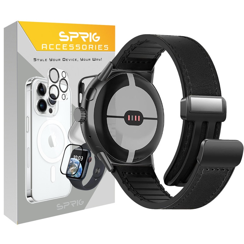 بند اسپریگ مدل Magnetic Soft Leather TW مناسب برای ساعت هوشمند ناتینگ CMF Watch Pro 2