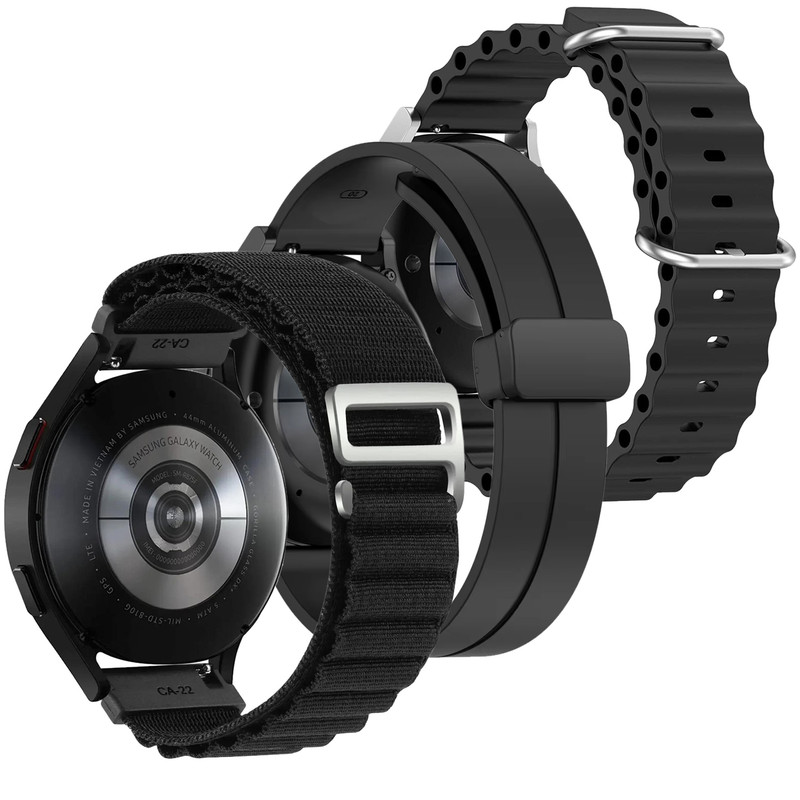 بند اسپریگ مدل Eco-Alpine-SicMag-Ocean مناسب برای ساعت هوشمند شیائومی Redmi Watch 5 Active / Watch 5 Lite مجموعه 3 عددی