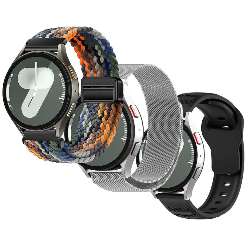 بند اسپریگ مدل Brasic bundle TW مناسب برای ساعت هوشمند گلوریمی M1 Pro / M2 Pro / GS1 Pro / GR1 / Calling Watch M2 / M2 Max مجموعه 3 عددی