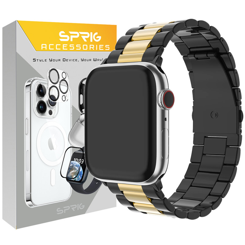 بند اسپریگ مدل 3Bead Dual BG مناسب برای اپل واچ سری Se/1/2/3/4/5/6/7/8/9/Ultra/Ultra2 سایز 42/44/45 میلی متری