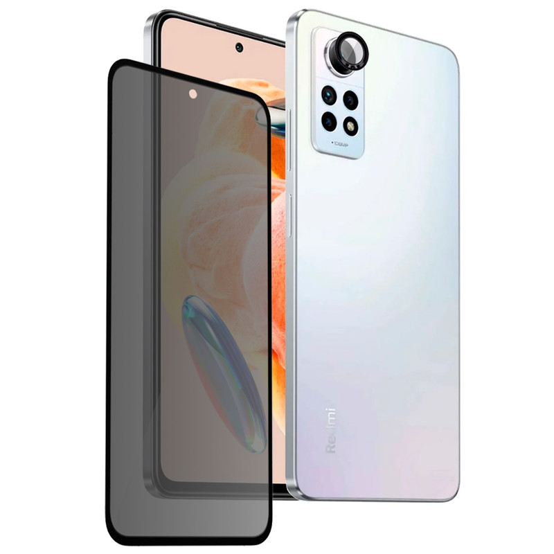 محافظ صفحه نمایش اسپریگ مدل PRV_Ring مناسب برای گوشی موبایل شیائومی Redmi Note 12 Pro 4G به همراه محافظ لنز دوربین