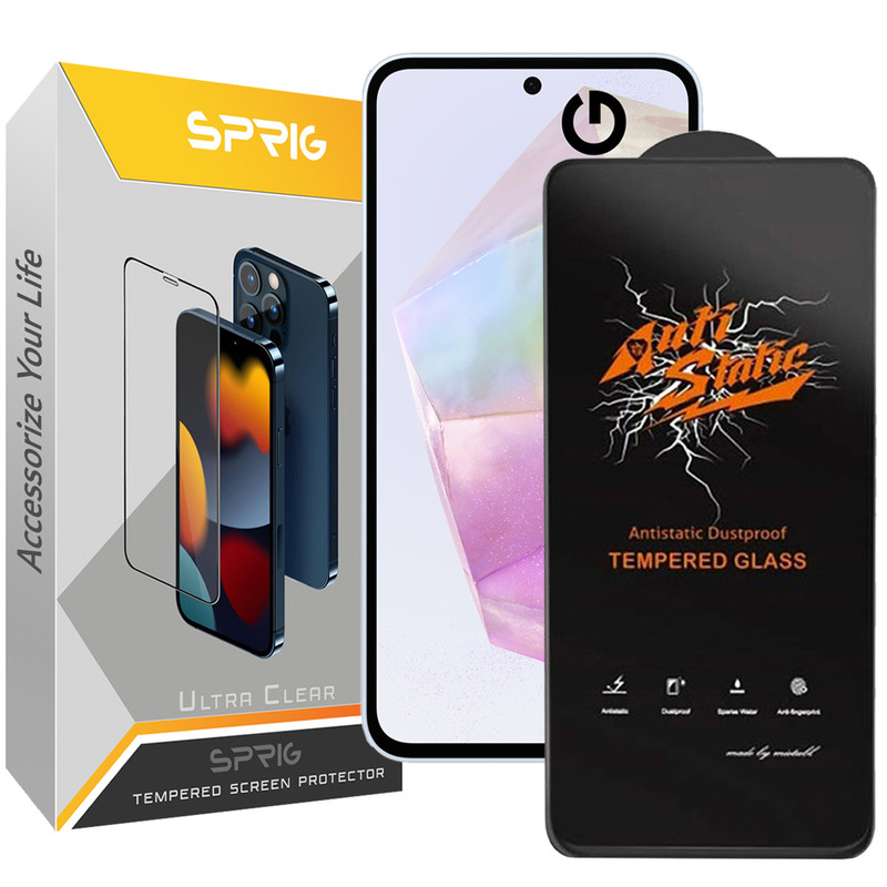 محافظ صفحه نمایش اسپریگ مدل Antistatic_Glass مناسب برای گوشی موبایل سامسونگ Galaxy A35 5G / A55 5G