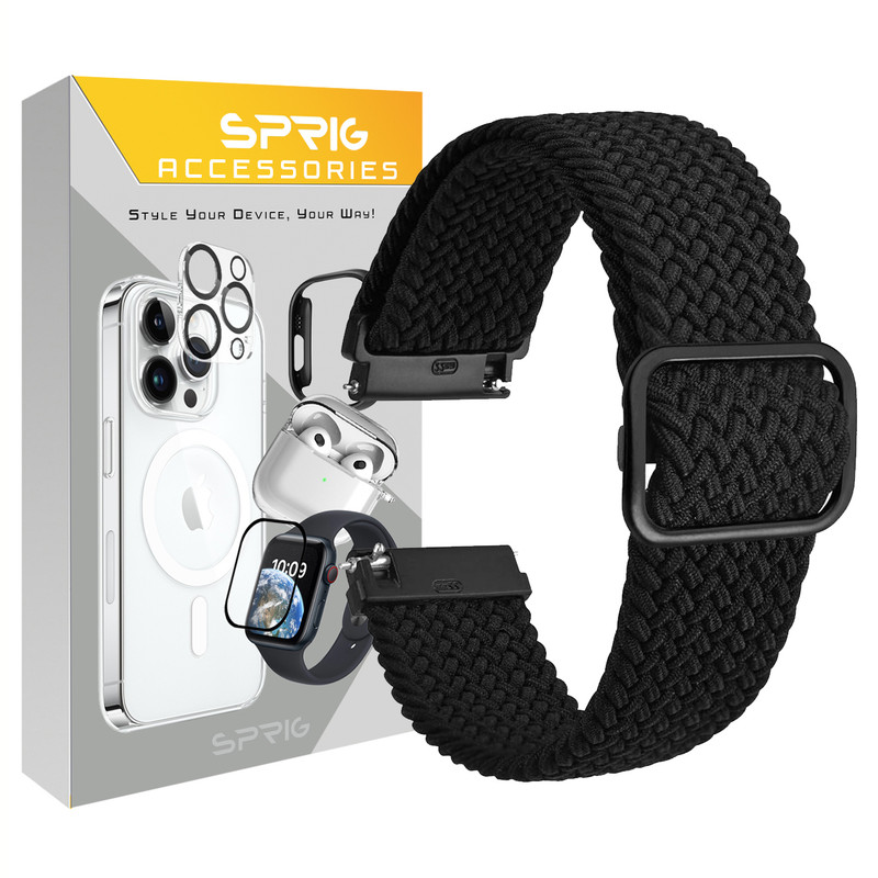 بند اسپریگ مدل Solo Braid TW مناسب برای ساعت هوشمند امیزفیت GTR 47mm / GTR 3 / Stratos 3