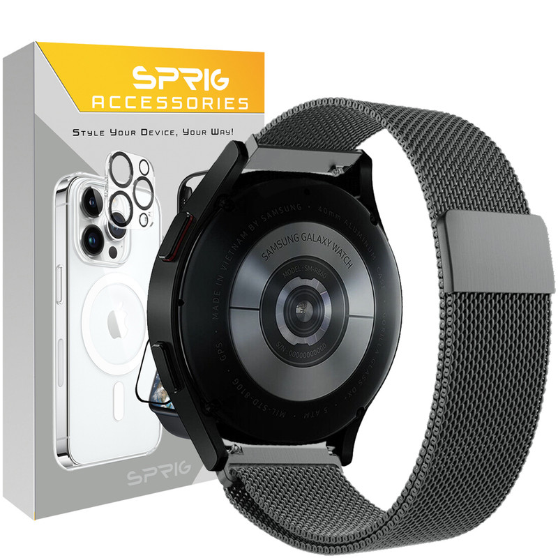 بند اسپریگ مدل Gray Milanese TW مناسب برای ساعت هوشمند شیائومی S1 / S1 Active / S1 GL / Mi Watch XMWTCL02 / Mi Watch Color 2 / Mi Watch Color / Mi Watch Color Sport / Watch 2 Pro