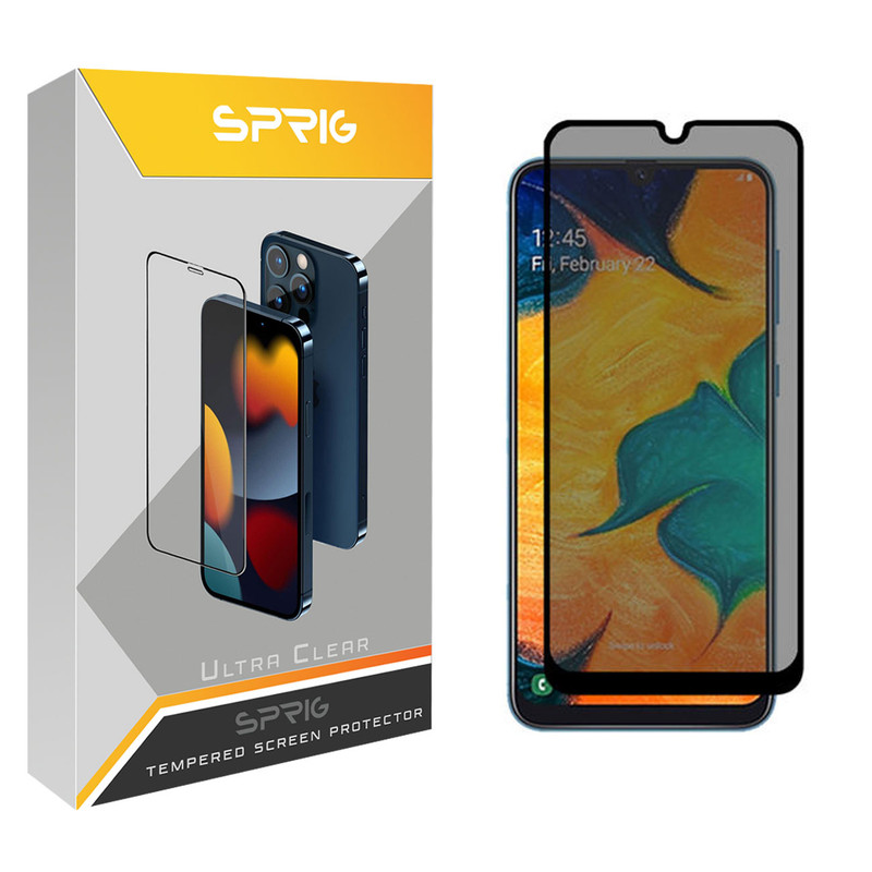 محافظ صفحه نمایش حریم شخصی اسپریگ مدل PRVSP مناسب برای گوشی موبایل سامسونگ Galaxy A20 / A30