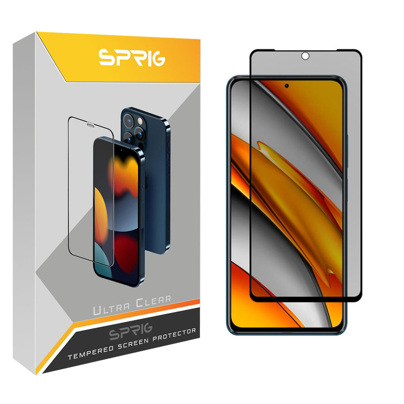 محافظ صفحه نمایش حریم شخصی اسپریگ مدل PRVSP مناسب برای گوشی موبایل شیائومی Poco F3