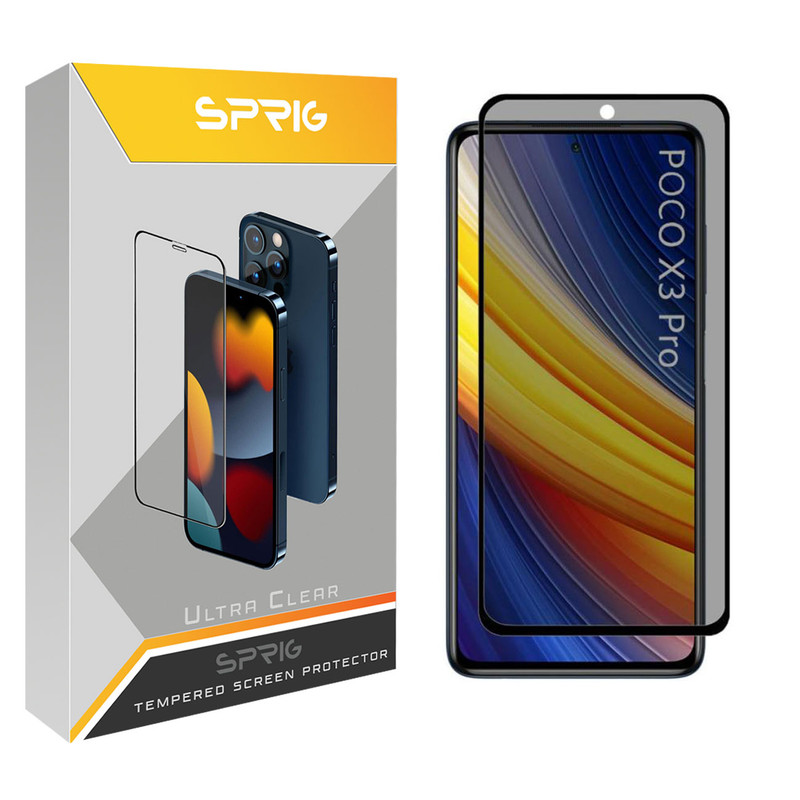 محافظ صفحه نمایش حریم شخصی اسپریگ مدل PRVSP مناسب برای گوشی موبایل شیائومی Poco X3 Pro