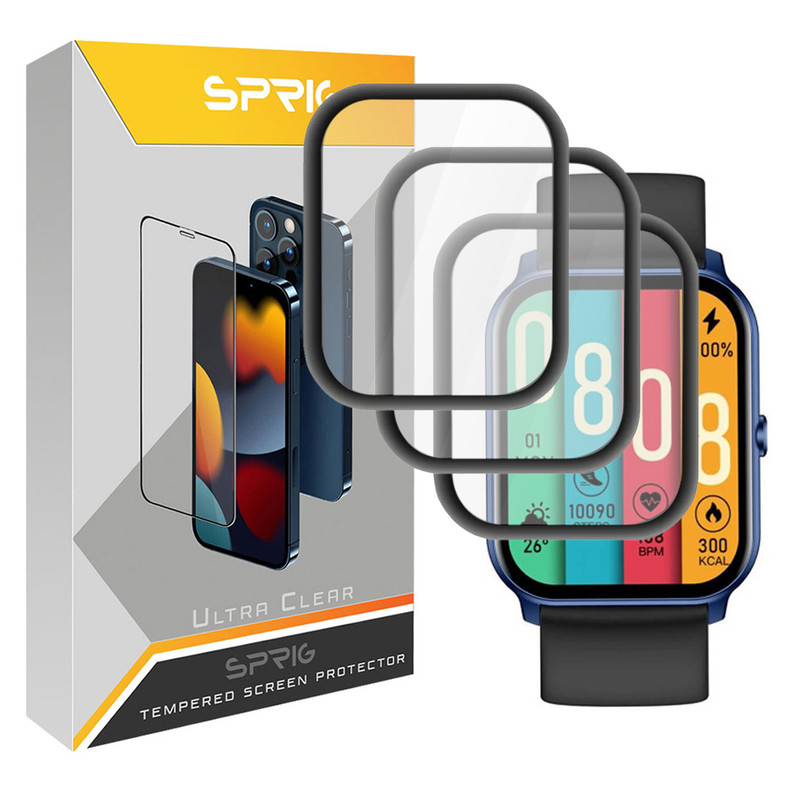 محافظ صفحه نمایش نانو اسپریگ مدل SPG مناسب برای ساعت هوشمند شیائومی Kieslect KS Mini بسته سه عددی