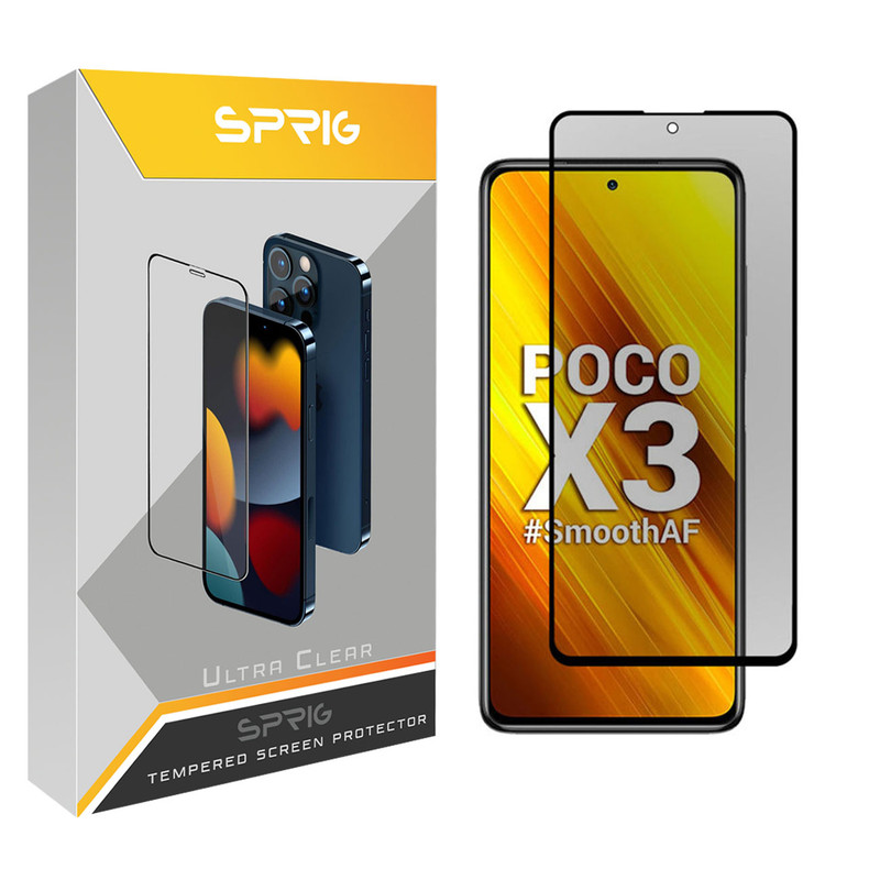 محافظ صفحه نمایش حریم شخصی اسپریگ مدل PRVSP مناسب برای گوشی موبایل شیائومی Poco X3 / X3 NFC