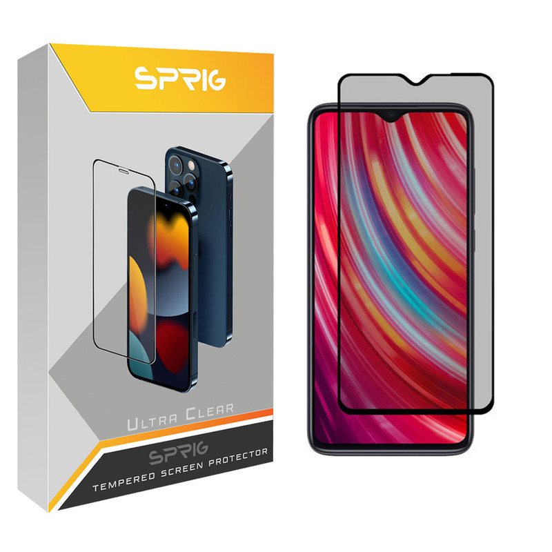 محافظ صفحه نمایش حریم شخصی اسپریگ مدل PRVSP مناسب برای گوشی موبایل شیائومی Redmi Note 8
