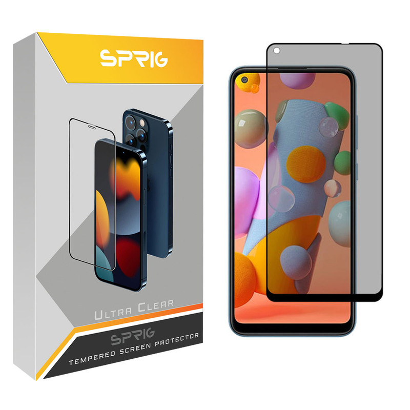 محافظ صفحه نمایش حریم شخصی اسپریگ مدل PRVSP مناسب برای گوشی موبایل سامسونگ Galaxy A11