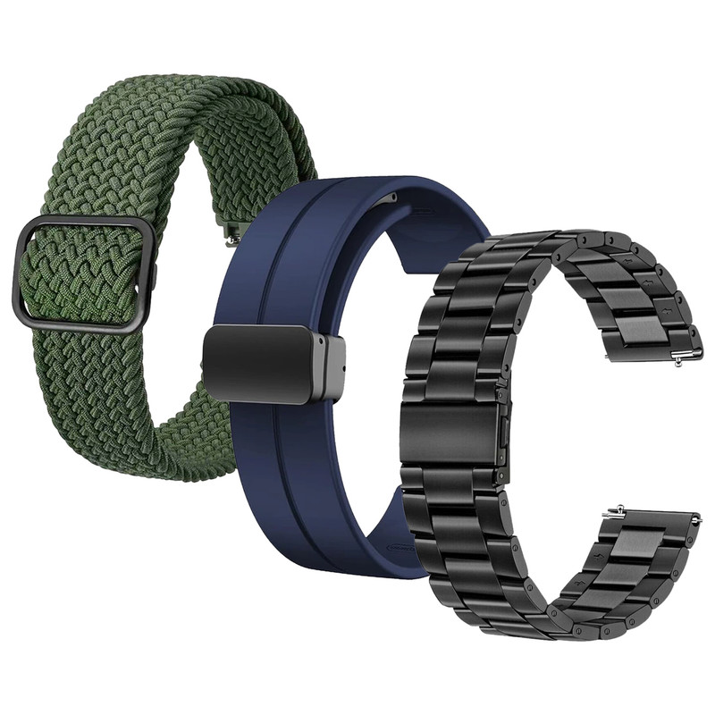 بند اسپریگ مدل favorite-1 TW مناسب برای ساعت هوشمند آمازفیت سایز 20 میلی متری GTS / GTS 2 / GTS 2 mini مجموعه 3 عددی