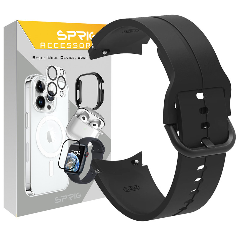 بند اسپریگ مدل Silicon special مناسب برای ساعت هوشمند سامسونگ Galaxy Watch 4/5/6 size 40/43/44/46/47mm