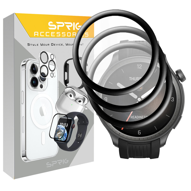 محافظ صفحه نمایش نانو اسپریگ مدل Pmma-SPG مناسب برای ساعت هوشمند امیزفیت Balance بسته سه عددی