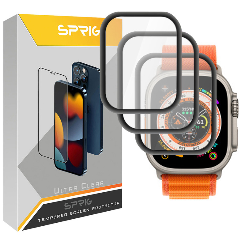 محافظ صفحه نمایش نانو اسپریگ مدل SPG مناسب برای ساعت هوشمند S8 Ultra Max بسته سه عددی