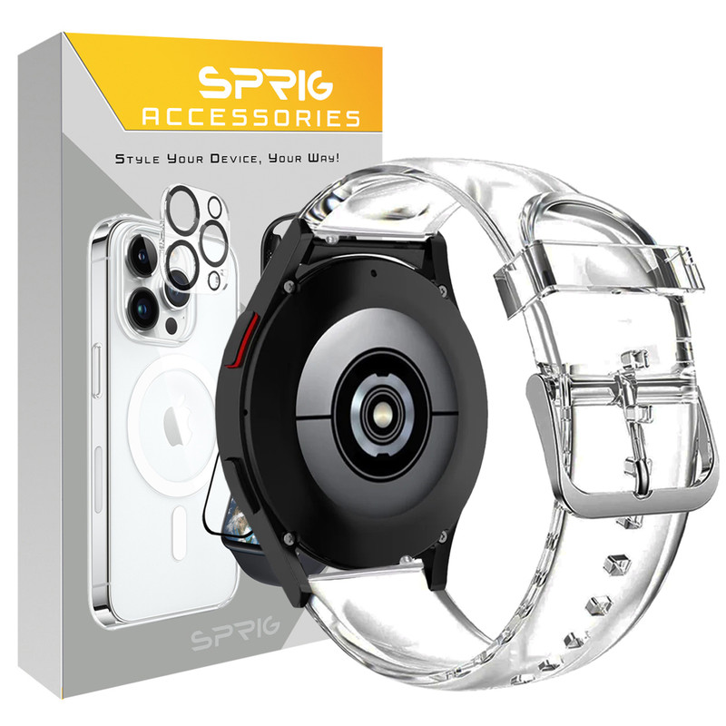 بند اسپریگ مدل Clear Silicone مناسب برای ساعت هوشمند شیائومی Amazfit GTS 1 / GTS 2 / GTS 2 mini / GTS 2e / GTS 3 / GTS 4 / GTS 4 mini