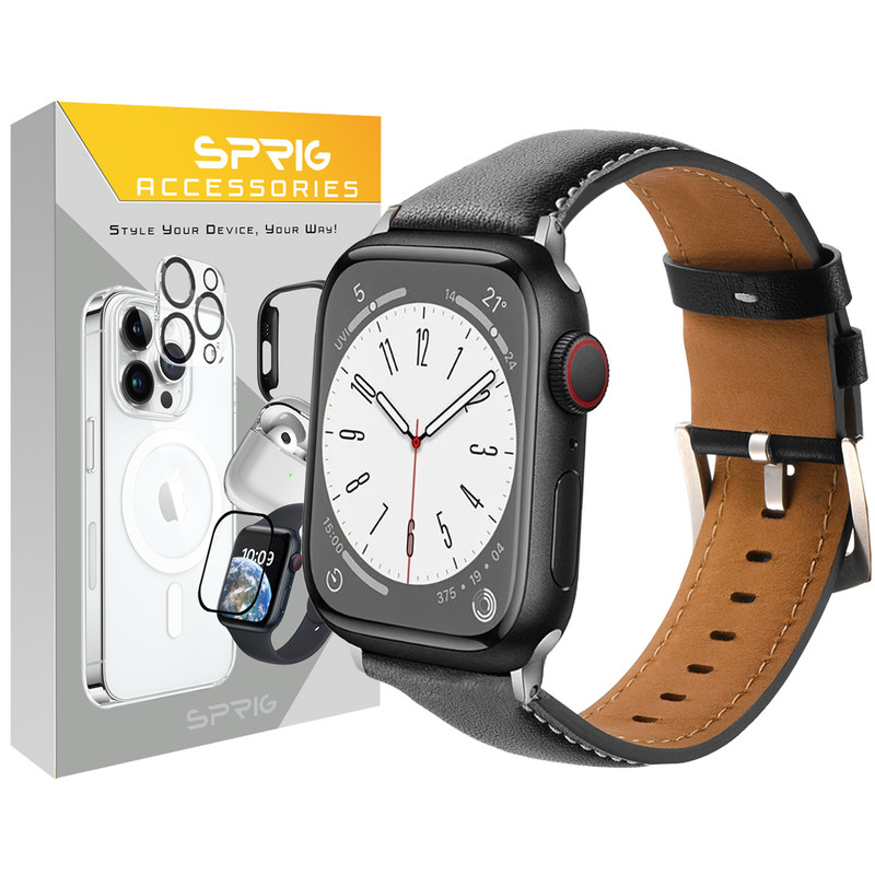 بند اسپریگ مدل SMP Leather مناسب برای اپل واچ Series 10 42mm