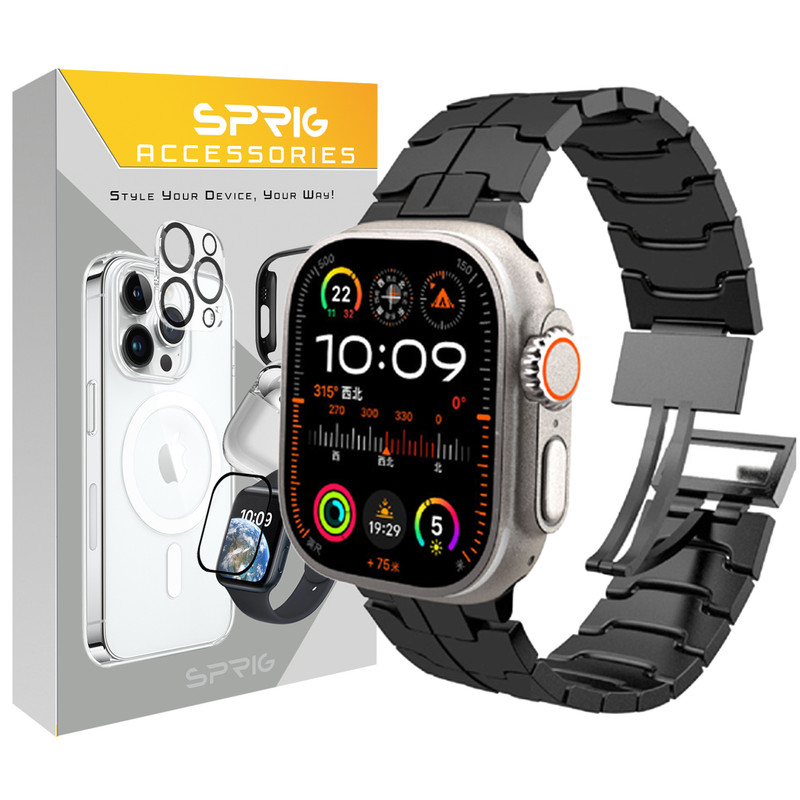بند اسپریگ مدل Magnetic Iron man مناسب برای اپل واچ سری Se/1/2/3/4/5/6/7/8/9/Ultra/Ultra2 سایز 42/44/45/49mm