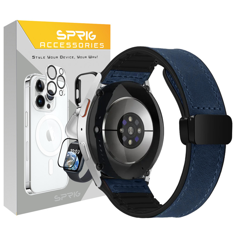 بند اسپریگ مدل Magnetic Soft Leather TW مناسب برای ساعت هوشمند سامسونگ Galaxy Gear S3 Frontier SM-R760 / Neo R381 / Live 382