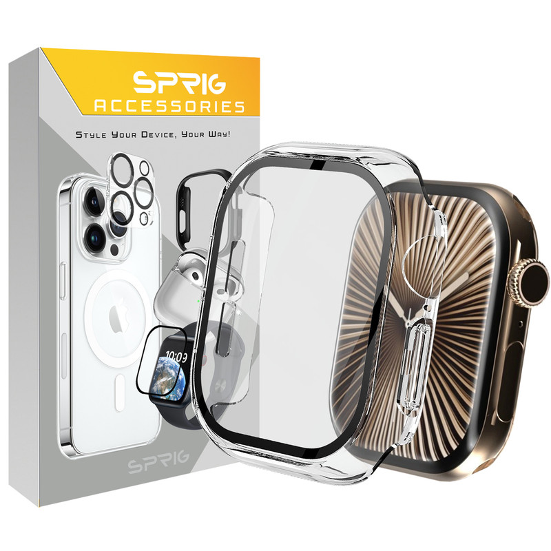 کاور اسپریگ مدل Guard GS مناسب برای اپل واچ Series 11 46mm به همراه محافظ صفحه نمایش
