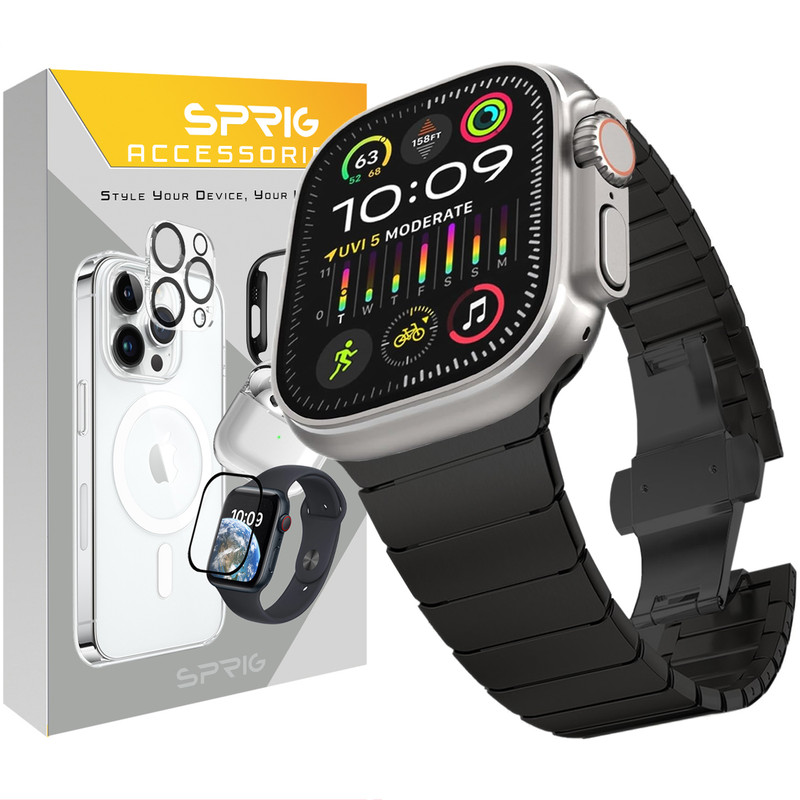 بند اسپریگ مدل Butterfly Link مناسب برای اپل واچ Ultra 49mm / Ultra 2 49mm