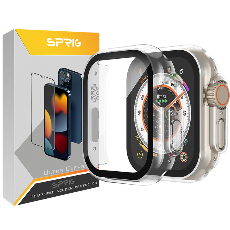 کاور اسپریگ مدل SP-360 مناسب برای ساعت هوشمند ویرفیت HK9 Ultra 2 Max به همراه محافظ صفحه نمایش
