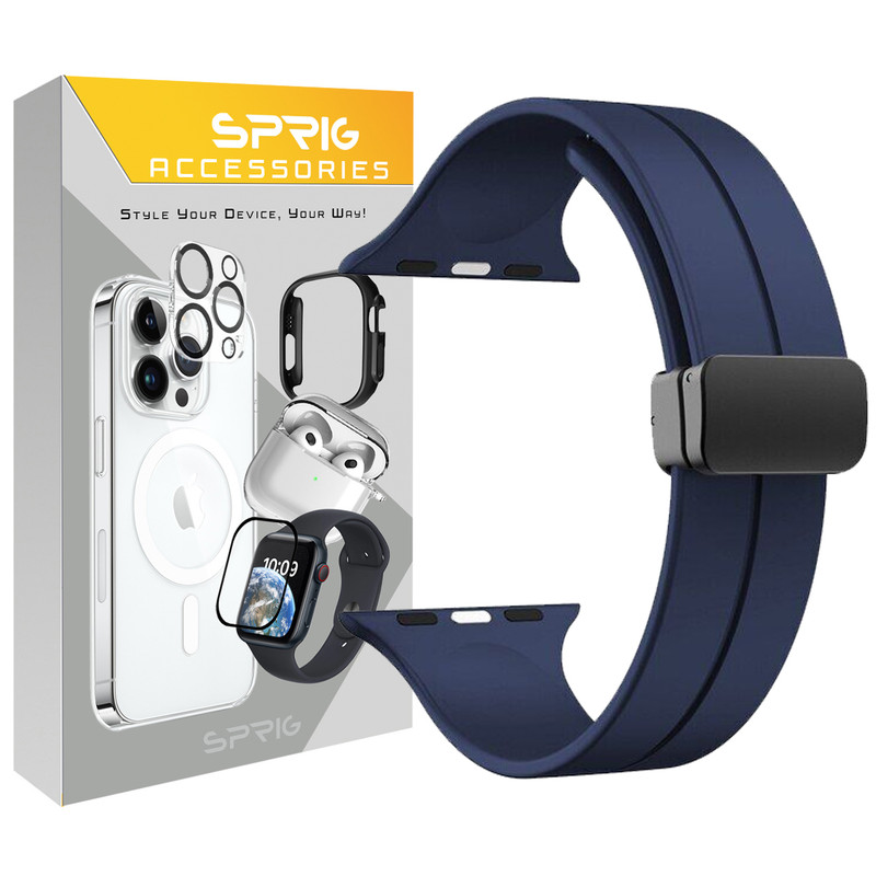 بند اسپریگ مدل Magnetic Silicon مناسب برای ساعت هوشمند T1000 Ultra