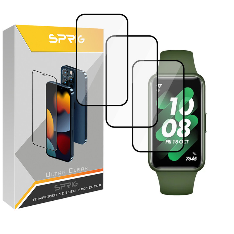 محافظ صفحه نمایش نانو اسپریگ مدل SPG مناسب برای ساعت هوشمند هوآوی Band 7 بسته سه عددی