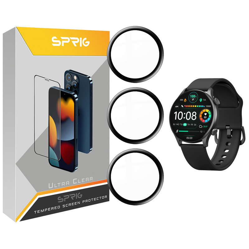 محافظ صفحه نمایش نانو اسپریگ مدل SPG مناسب برای ساعت هوشمند شیائومی Solar Plus بسته سه عددی