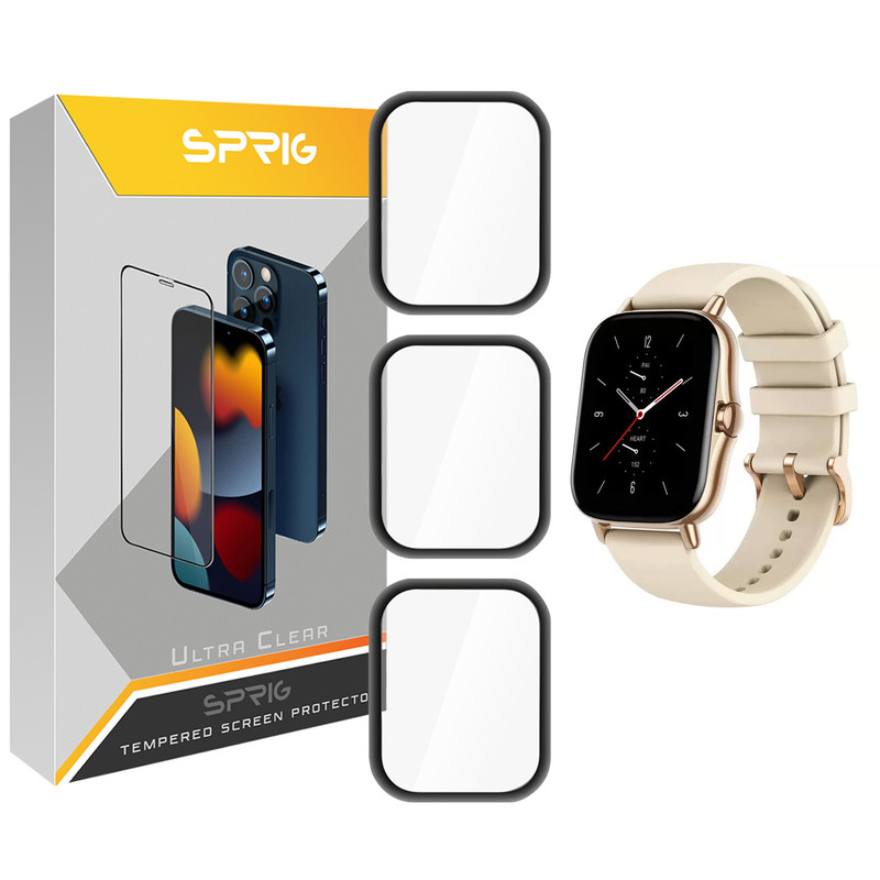محافظ صفحه نمایش نانو اسپریگ مدل SPG مناسب برای ساعت هوشمند امیزفیت GTS 2 بسته سه عددی