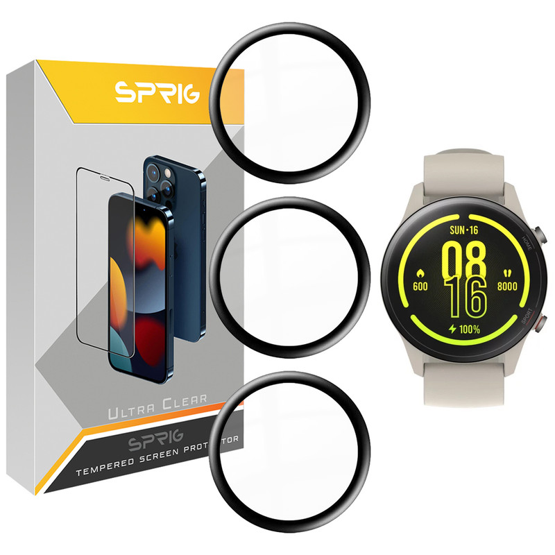 محافظ صفحه نمایش نانو اسپریگ مدل SPG مناسب برای ساعت هوشمند شیائومی Mi Watch Color Sport بسته سه عددی