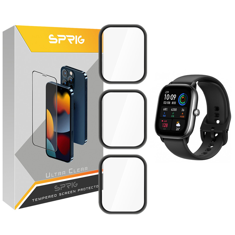 محافظ صفحه نمایش نانو اسپریگ مدل SPG مناسب برای ساعت هوشمند امیزفیت GTS 4 بسته سه عددی