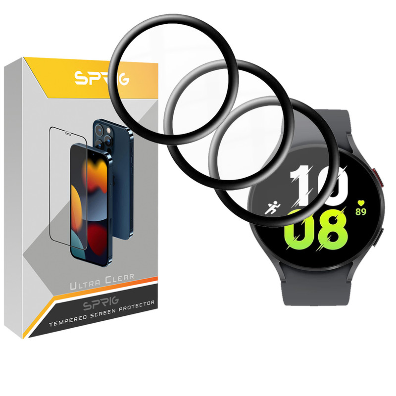محافظ صفحه نمایش نانو اسپریگ مدل SPG مناسب برای ساعت هوشمند سامسونگ Galaxy Watch 5 44mm بسته سه عددی