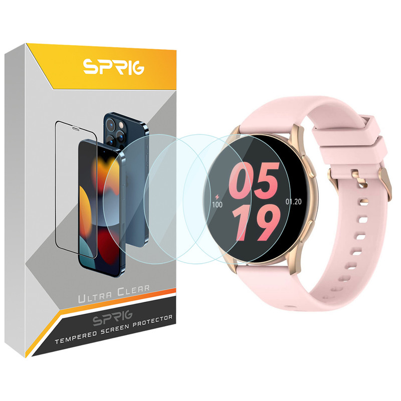 محافظ صفحه نمایش شیشه ای اسپریگ مدل SPG مناسب برای ساعت هوشمند شیائومی Kieslect L11 بسته سه عددی