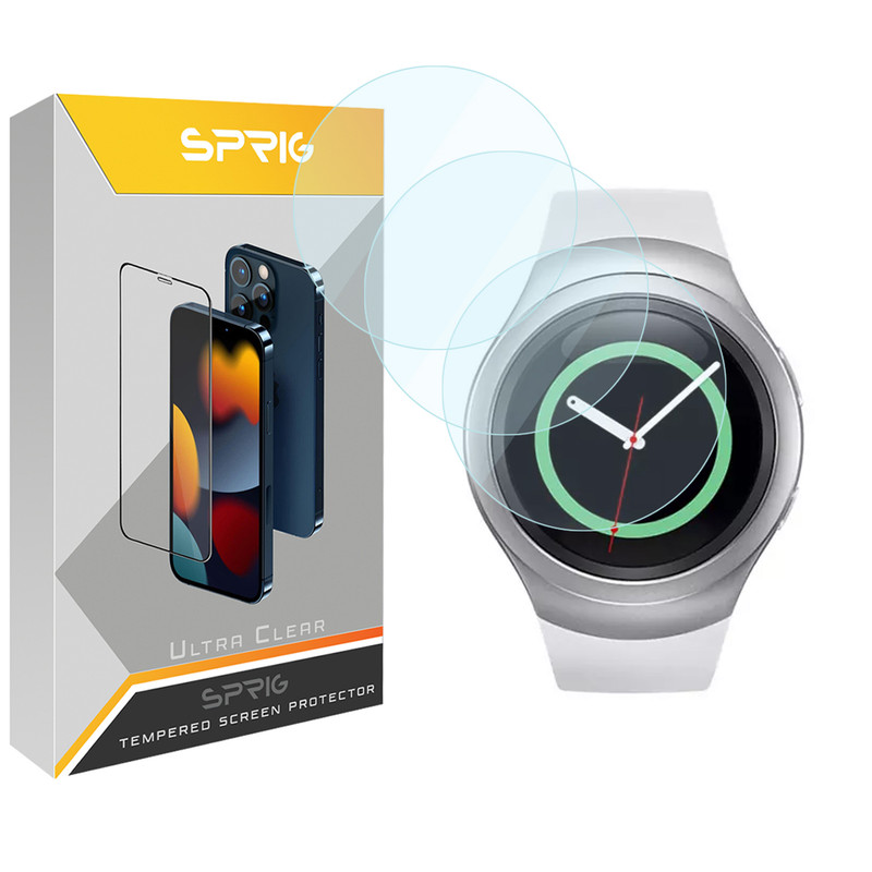 محافظ صفحه نمایش اسپریگ مدل SPG مناسب برای ساعت هوشمند سامسونگ Galaxy Gear S2 بسته سه عددی