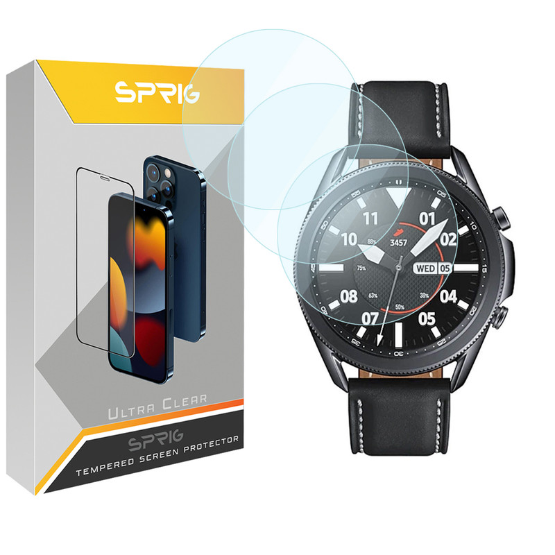 محافظ صفحه نمایش اسپریگ مدل SPG مناسب برای ساعت هوشمند سامسونگ Galaxy Watch 3 45mm بسته سه عددی