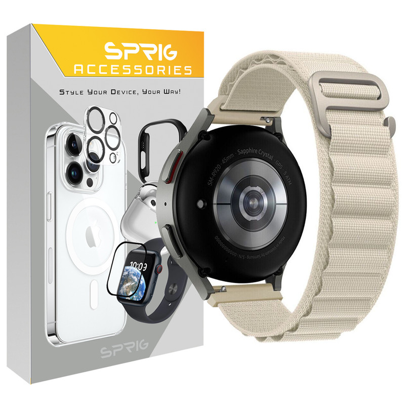 بند اسپریگ مدل Loop Alpine مناسب برای ساعت هوشمند سامسونگ Galaxy Watch 4 40mm / Watch 4 44mm / Watch 4 Classic 42mm / Watch 4 Classic 46mm