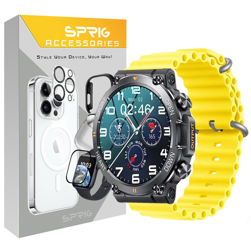 بند اسپریگ مدل Ocean مناسب برای ساعت هوشمند هپی تاچ K59 / K59 Pro