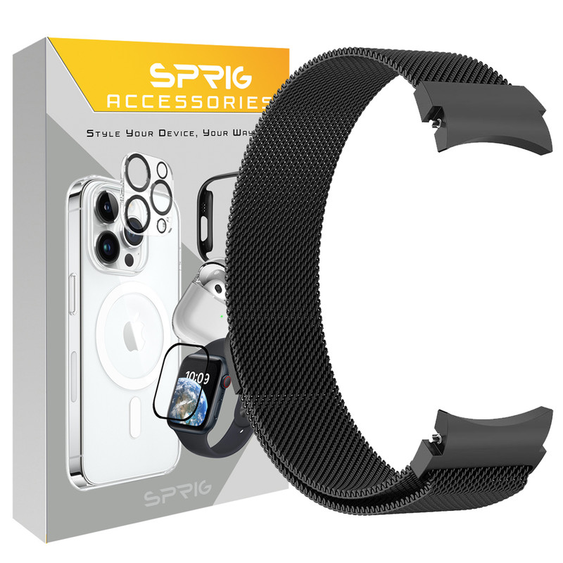 بند اسپریگ مدل Milanese galaxy design مناسب برای ساعت هوشمند سامسونگ Galaxy Watch 6 40mm / Watch 6 44mm