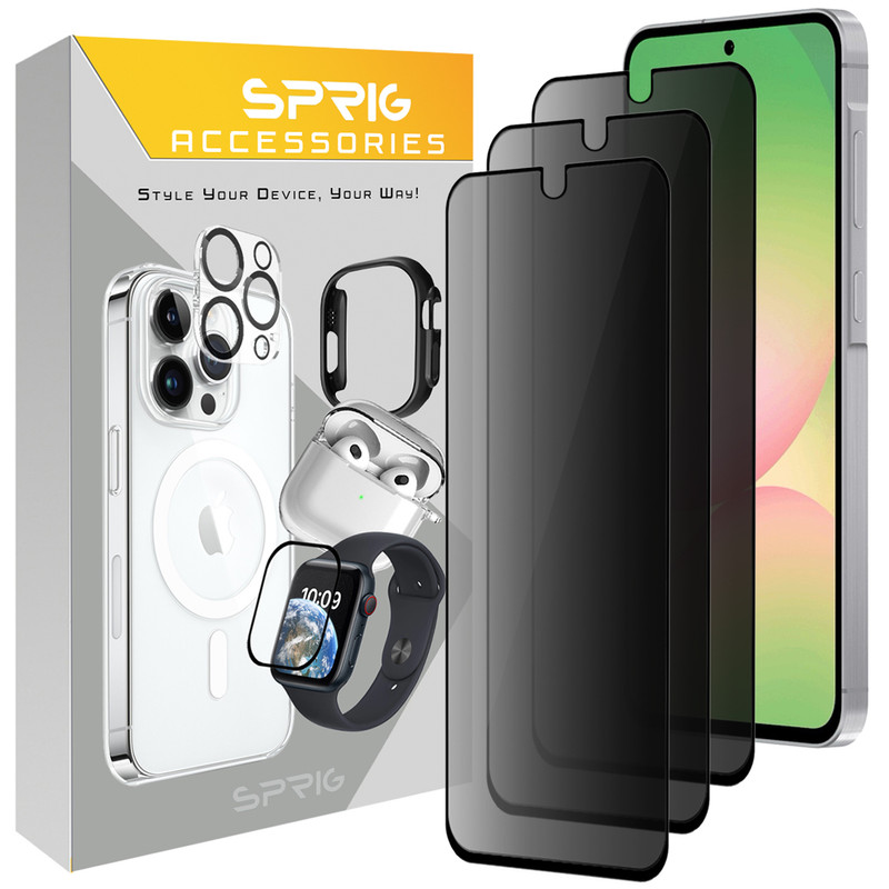 محافظ صفحه نمایش حریم شخصی اسپریگ مدل PRV_SP مناسب برای گوشی موبایل سامسونگ Galaxy A35 / A55 بسته سه عددی
